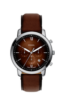 Relógio Fossil Masculino Neutra FS6143/0MN Couro Marrom