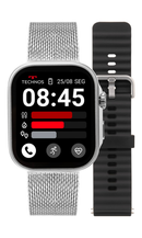 Smartwatch Technos Connect Max Call TMAXCAB/9K Prata