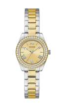 Relógio Guess Feminino Mini Luna Bicolor Dourado GW0841L2