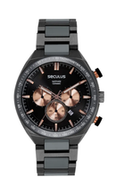 Relógio Seculus Masculino Premium Aço e Cerâmica Preto 77280GPSVSQ4