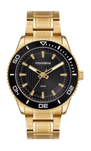 Relógio Mondaine Masculino Preto Dourado 33026GPMVDE2