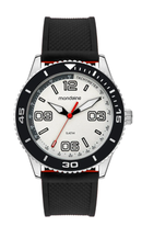 Relógio Mondaine Masculino Branco e Preto Esportivo 33032G0MVNI1