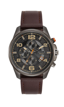 Relógio Seculus Masculino Cronógrafo Aço Marrom 77328GPSVSC3