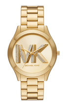 Relógio Michael Kors Feminino Slim Runway Dourado – MK4732/1DN