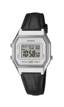 Relógio Casio Vintage Couro Digital LA680WEL-1 Unissex