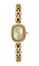 Relógio Mondaine Feminino Dourado Oval Minimalista 99932LPMVDM1