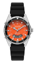 Relógio Technos Masculino Skydiver WT2060AE/2L 150M Mostrador Laranja Pulseira Borracha
