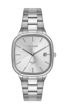 Relógio Seculus Masculino Prata Quadrado Minimalista Aço 77335G0SVNA1
