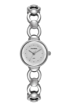 Relógio Feminino Prata Pulseira Sólida Vidro Facetado 32976L0MVNM2