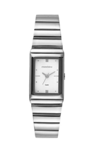 Relógio Mondaine Feminino 99851L0MVNE2 Prata Retangular Elegante 3ATM