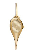 Relógio Mondaine Feminino Dourado Oval Alongado 33050LPMVDM1