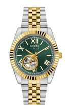 Relógio Guess Masculino Automático Bicolor Verde GW0984G4