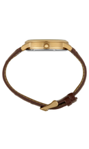 Relógio Seculus Masculino Champagne Couro Marrom Sofisticado 44302GPSVDC2