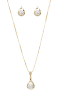 Kit Relógio Condor Feminino Dourado CO2035NMN/K4K + Colar, Pingente e Brincos