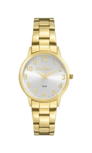 Kit Relógio Condor Mini Feminino Dourado + Colar e Brincos CO2035NDI/K4K