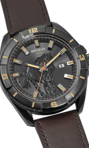 Relógio Seculus Masculino Country Couro Marrom 77315GPSVSC3
