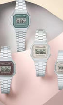 Relógio Casio Vintage Prata Digital A168WA-5AY Unissex