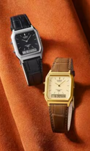 Relógio Casio Vintage Unissex AQ-230EL-1A Analógico Digital