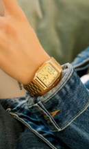Relógio Casio Vintage Dourado Digital Analógico AQ-230GA-9DMQ