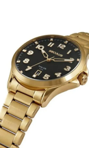 Relógio Seculus Masculino Long Life Preto e Dourado 77312GPSVDA2