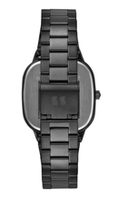 Relógio Seculus Masculino Preto Quadrado Minimalista Aço 77335GPSVPA3