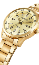 Relógio Seculus Masculino Casual Analógico Aço Dourado 20786GPSVDA2