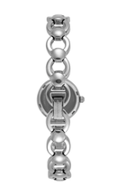Relógio Feminino Prata Pulseira Sólida Vidro Facetado 32976L0MVNM2