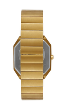 Relógio Unissex Quadrado Aço Vintage Dourado Linha 1954 – 32849GPMVDA1