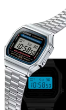 Relógio Casio Vintage Digital Unissex Prata A168WA-1