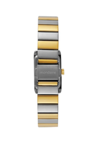 Relógio Feminino Mondaine 99851LPMVBE3 Bicolor Retangular Clássico Champagne