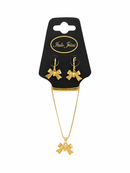 Conjunto Feminino Laço Folheado a Ouro