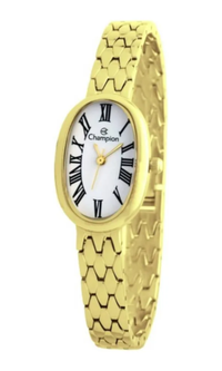 Relógio Champion Feminino CF25812H Oval Bracelete Dourado