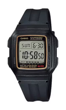 Relógio Casio Digital F-201WA-9A – Bateria 10 Anos