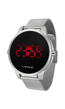 Relógio Lince Unissex Digital LED Prata MDM4586L PXSX