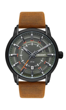 Relógio Orient Masculino MPSC1006 E1MX Verde Couro Marrom