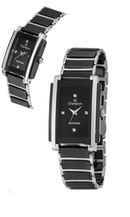 Relógio Champion Feminino CS28496T Bicolor Quadrado Safira