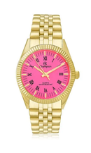 Relógio Champion Feminino CH24777L Dourado Mostrador Rosa