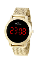 Relógio Champion Feminino CH40106H Digital LED Dourado