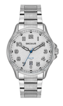 Relógio Seculus Masculino Prata Aço Mostrador Prateado 77312G0SVNA3