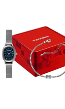 Kit Relógio Mondaine Feminino Prata com Colar e Brincos 99883L0MKNE3K1