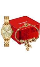 Kit Relógio Mondaine Feminino Dourado 32990LPMKDE1