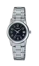 Relógio Casio Feminino Prata Analógico LTP-V002D-1B Clássico