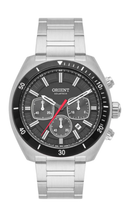 Relógio Orient Masculino Solar Cronógrafo Neo Sports MBSSC286 G1SX Prata 42mm 100M