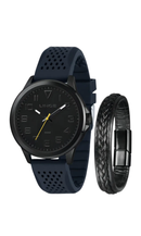 Relógio Lince Masculino MRPM016L46 Azul Esportivo + Pulseira 46mm 50M