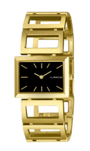 Relógio Lince Feminino Dourado Quadrado LQGH296L31 P1KX