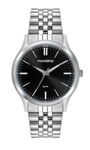 Relógio Mondaine Masculino Prata 33033G0MVNA3