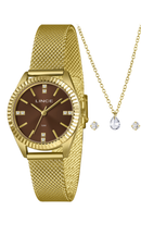 Relógio Lince Feminino Dourado Kit LRGM079L32 K0LC