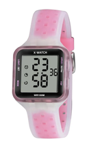 Relógio X-Watch Feminino XLPPD067 BXBR Digital Rosa Translúcido 100M