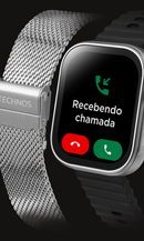 Smartwatch Technos Connect Max Call TMAXCAB/9K Prata
