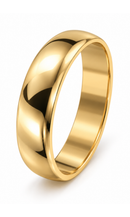 Aliança de Ouro 18K Curvada 3,8mm